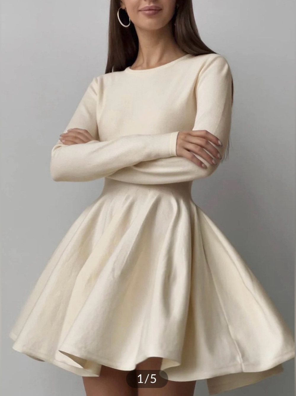 Commence Plain Pleated Sweater Dress NWT!